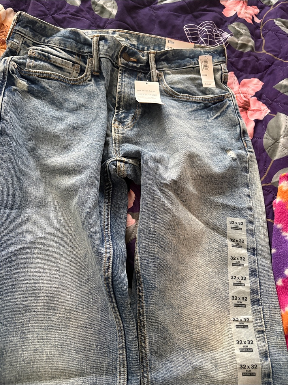 Old navy distressed skinny jeans 32x32 - Picture 13 of 14